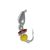 Мормышка вольфрамовая Жук с петелькой пайеткой и бисером Lucky John 4540-S