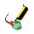 Мормышка вольфрамовая ПМ Столбик флуоросцент кошачий глаз ПМ13097