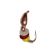 Мормышка вольфрамовая Жук с петелькой пайеткой и бисером Lucky John 4530-C